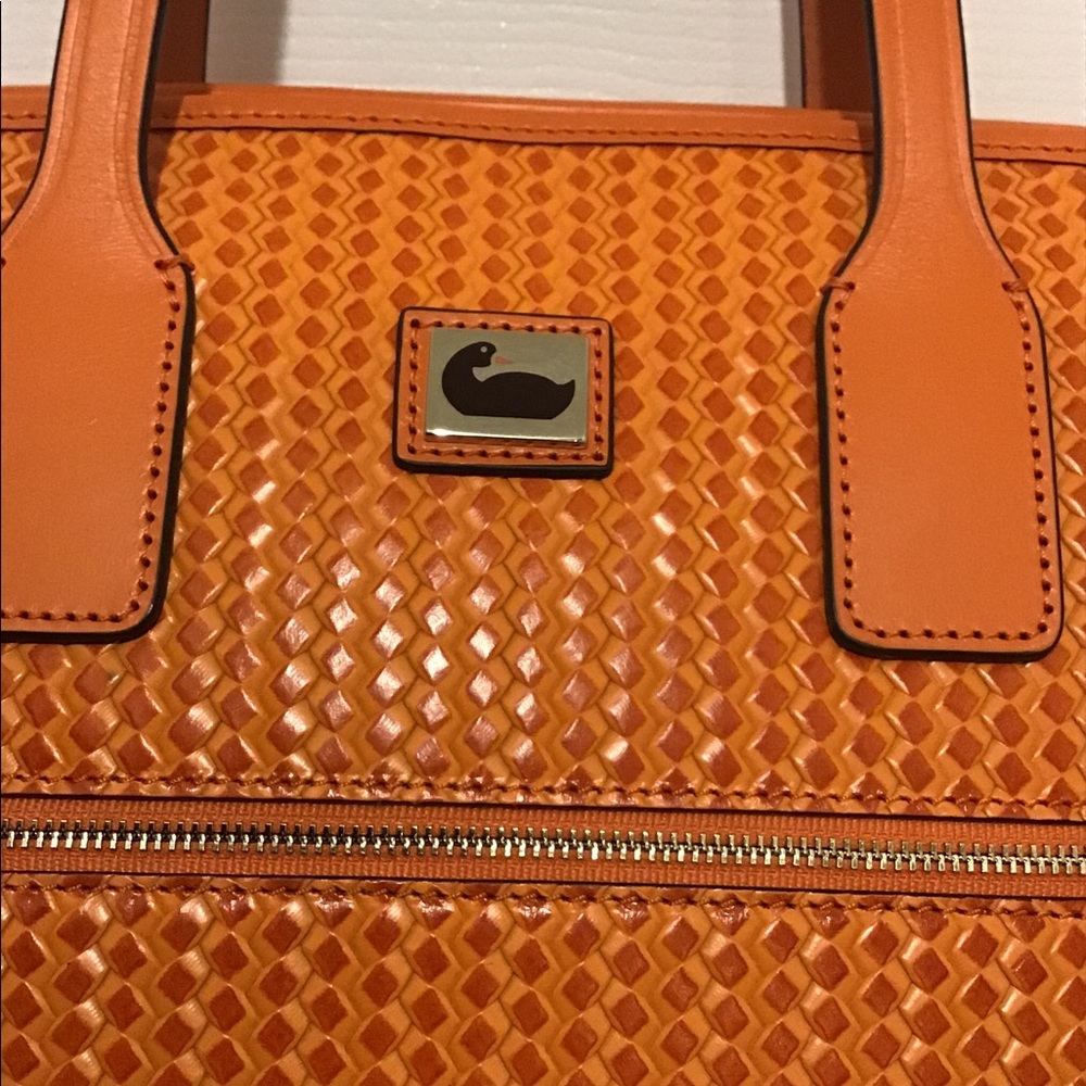 Dooney & Bourke Camden Woven Tote - Orange - Picture 11 of 13